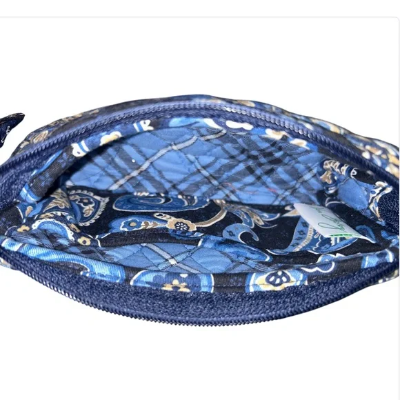 Vera Bradley Windsor Navy Paisley Zip Clutch - Picture 4 of 5